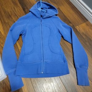 Lululemon blue scuba hoodie size 4